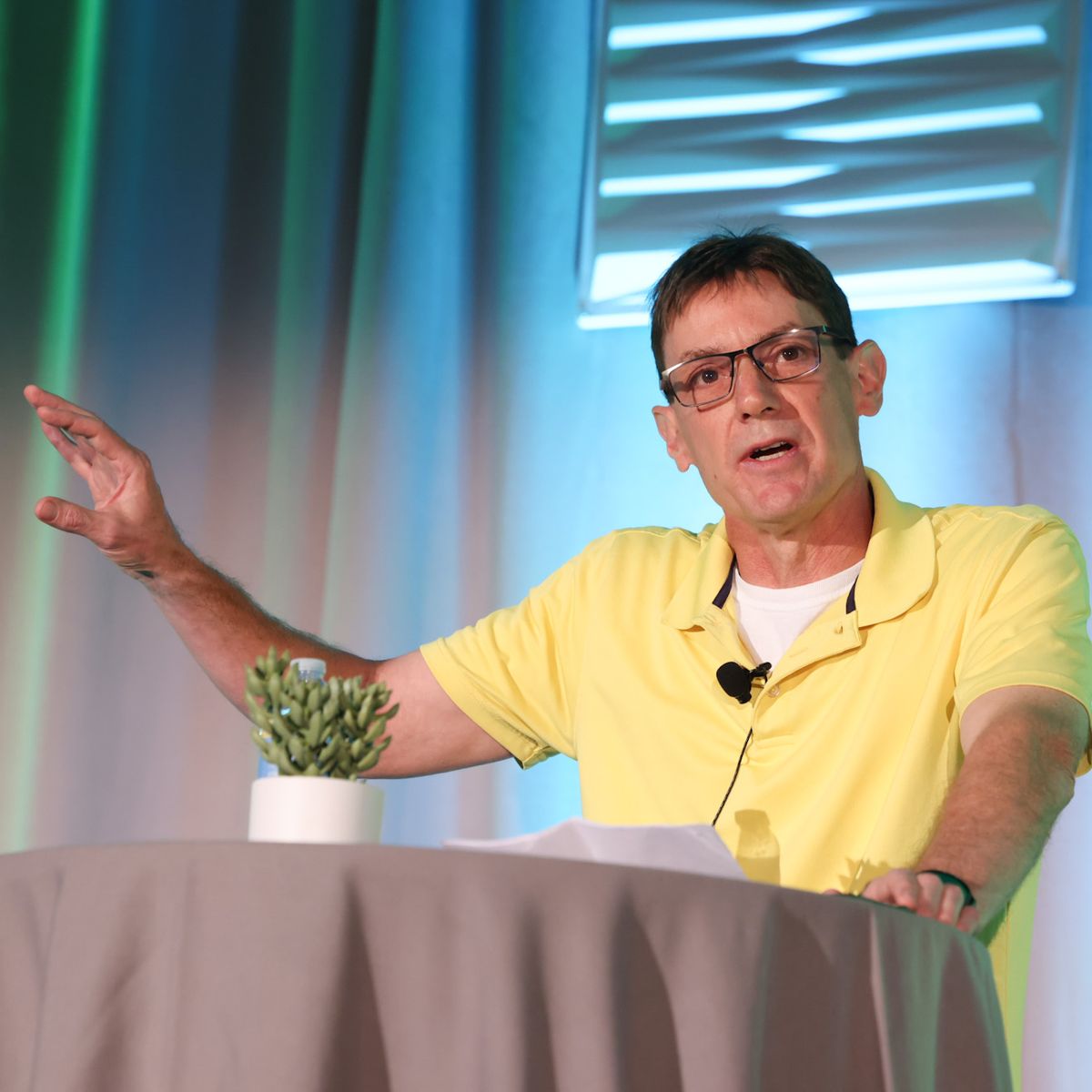 Lab651 CEO + Founder Justin Grammens presenting at a conference