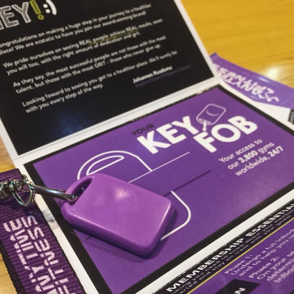 Anytime Fitness key fob mailer